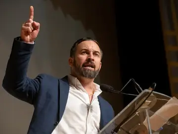 Santiago Abascal durante un acto en Granada Santiago Abascal durante un acto en Granada