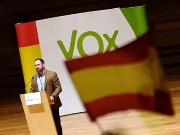 Santiago Abascal en un acto de Vox Santiago Abascal en un acto de Vox