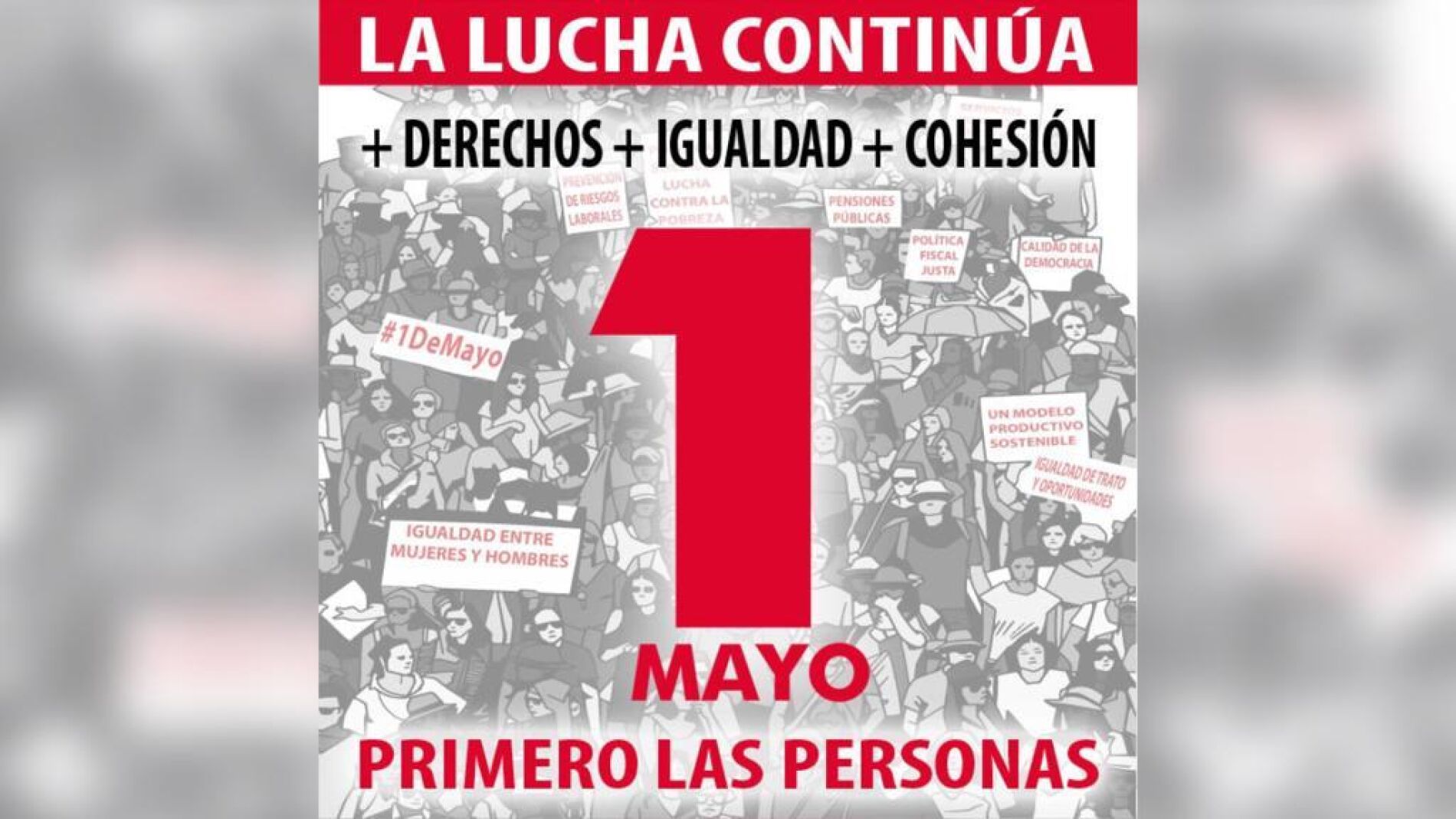 Cartel de las manifestaciones
