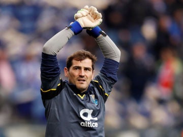 Iker Casillas, durante un partido con el Oporto