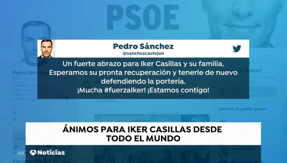 Los políticos se vuelcan con el estado de salud de Iker Casillas
