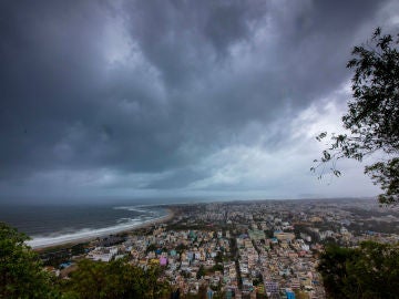 Ciclón en la India