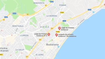 Imagen de Google Maps de Badalona