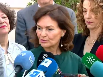 Carmen Calvo: "Queremos gobernar con nuestro programa y nuestras fuerzas" Carmen Calvo: "Queremos gobernar con nuestro programa y nuestras fuerzas"