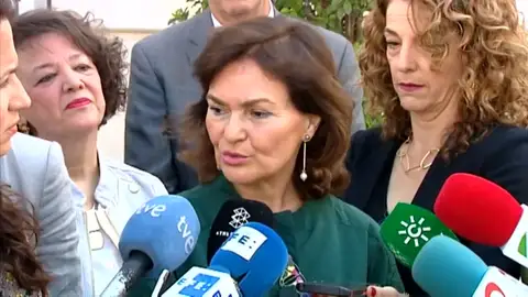 Carmen Calvo: "Queremos gobernar con nuestro programa y nuestras fuerzas" Carmen Calvo: "Queremos gobernar con nuestro programa y nuestras fuerzas"