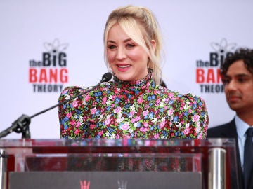 Kaley Cuoco en un evento de 'The Big Bang Theory'