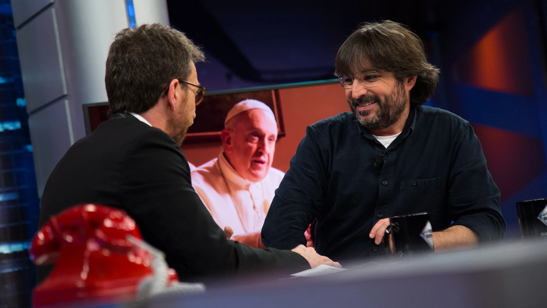 "Me puse a llorar", Jordi Évole cuenta en 'El Hormiguero 3.0' cómo descargó la tensión tras la entrevista al Papa Francisco