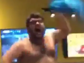 La viral celebración del gol de Messi La viral celebración del gol de Messi