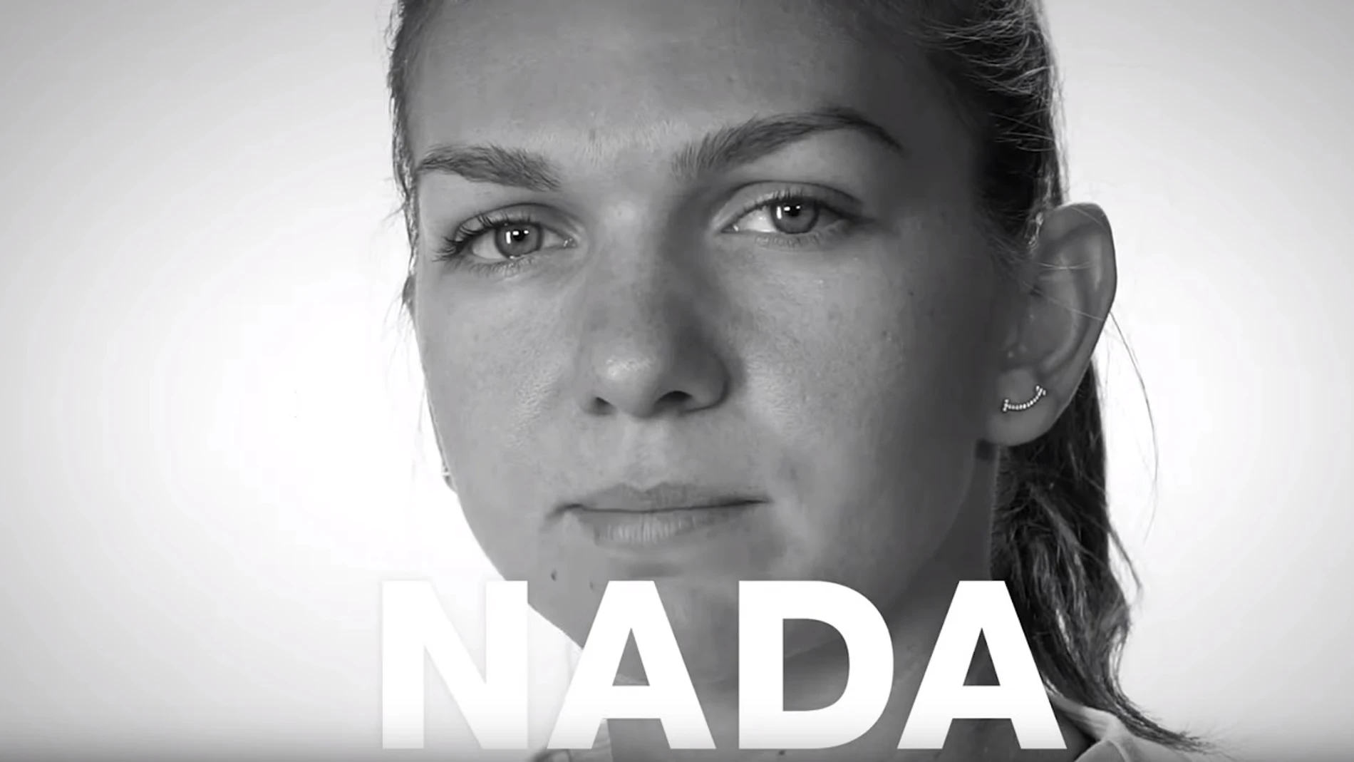 Simona Halep, en un vídeo promocional contra la violencia de género Simona Halep, en un vídeo promocional contra la violencia de género