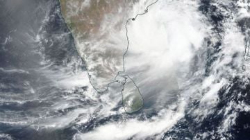 Ciclón Fany sobre la India