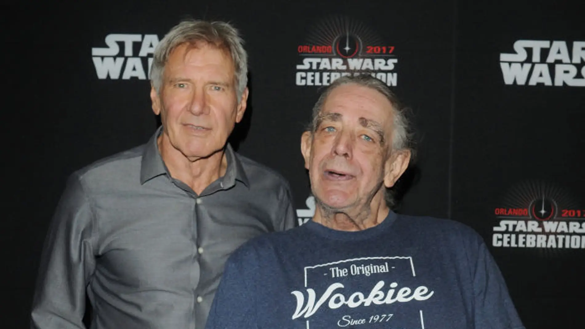 Harrison Ford con Peter Mayhew