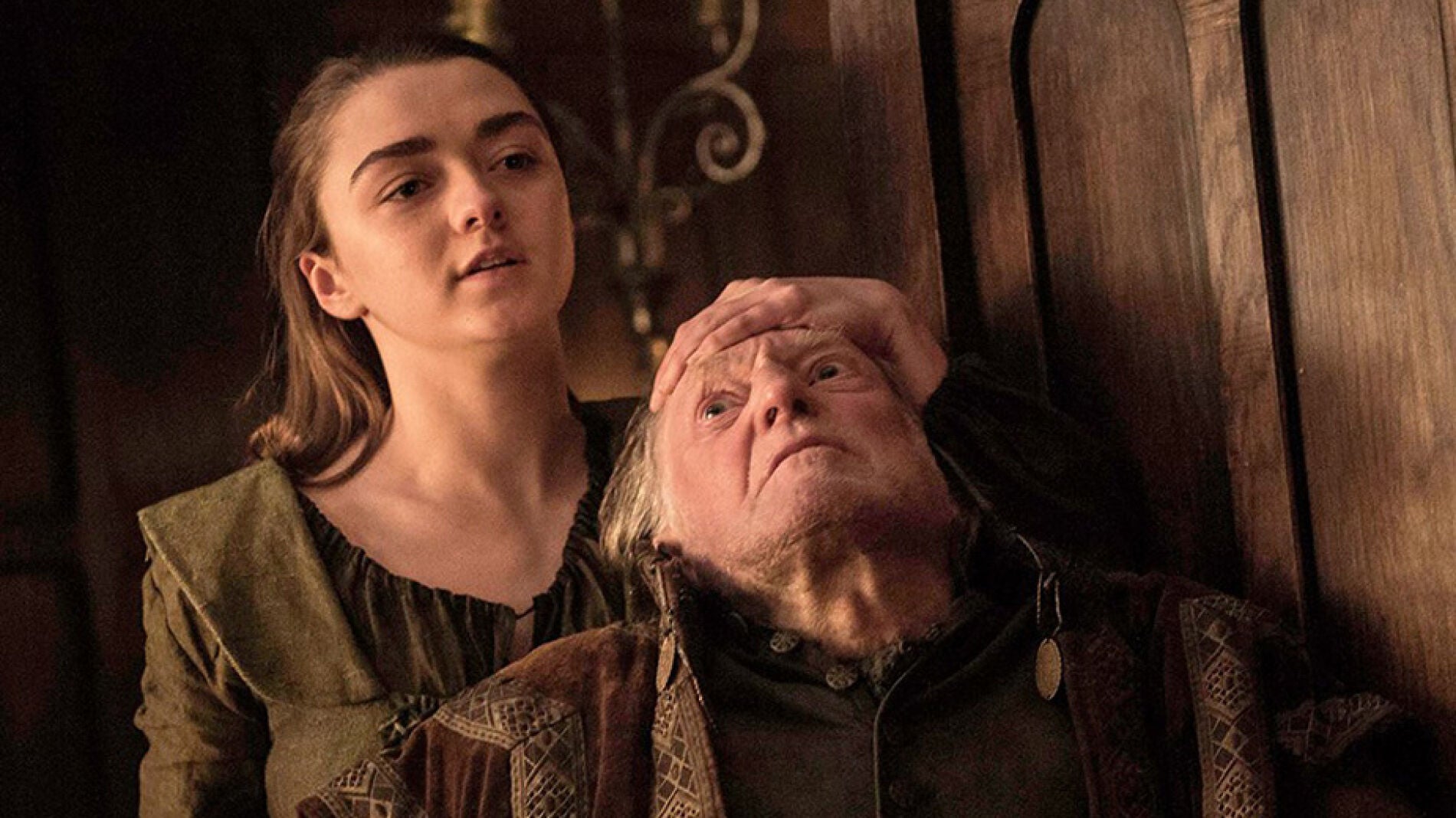 Escena en la que Arya mata a Walder Frey en 'Juego de Tronos'