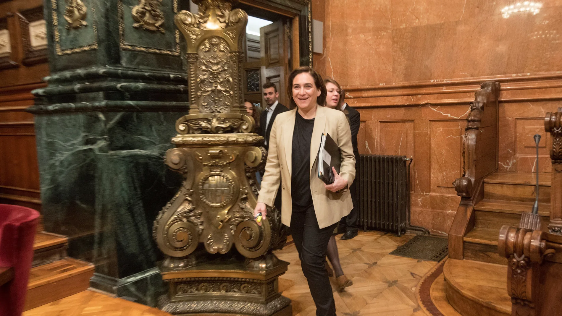 La alcaldesa de Barcelona, Ada Colau La alcaldesa de Barcelona, Ada Colau
