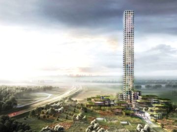  El rascacielo m&aacute;s alto de Europa Occidental, medir&aacute; 320 metros de altura y se construir&aacute; en un peque&ntilde;o pueblo de Dinamarca