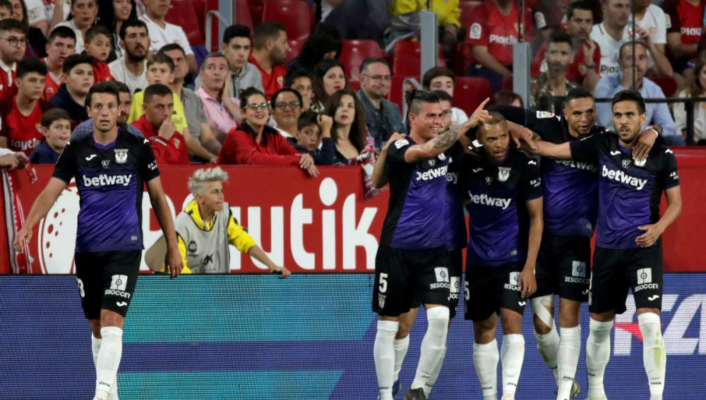 El Leganés celebra un gol