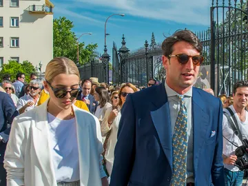 Alba Díaz y Javier Calle, en la Real Maestranza de Sevilla Alba Díaz y Javier Calle, en la Real Maestranza de Sevilla