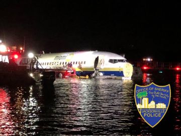 El avión siniestrado en Jacksonville