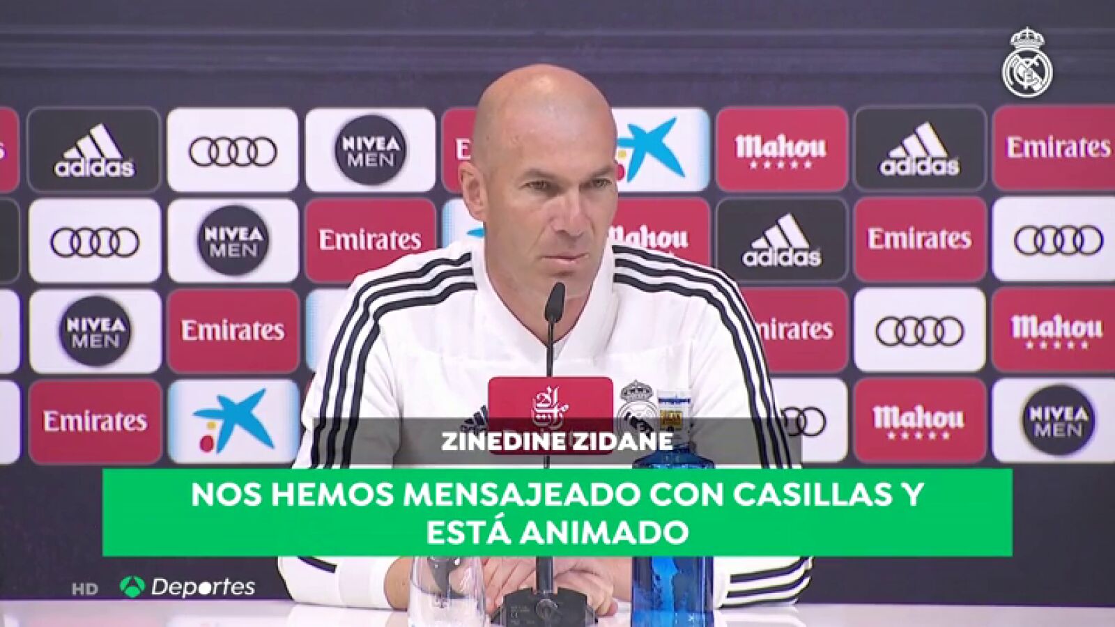 El mensaje de Zidane a Iker Casillas tras su infarto: 