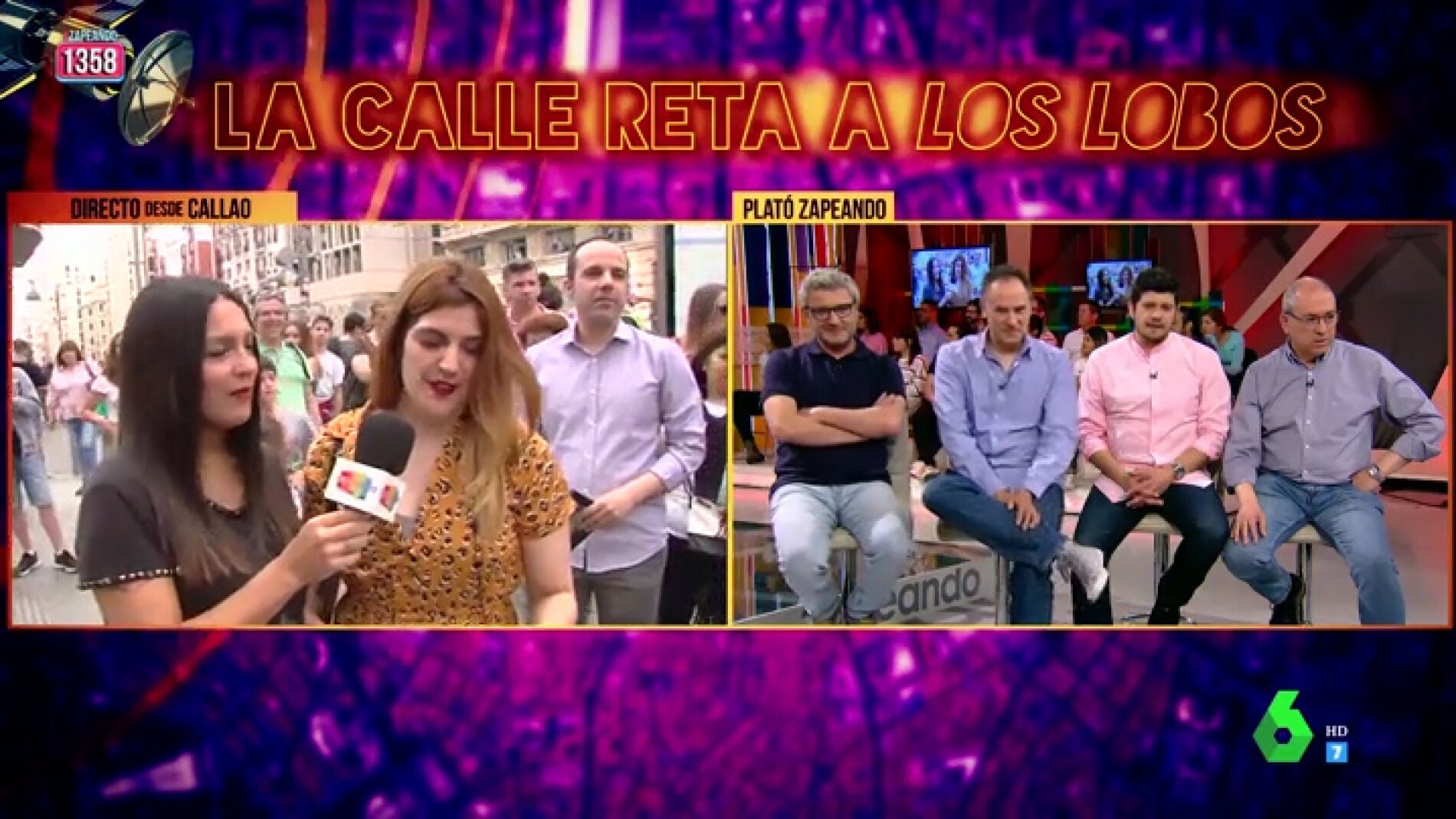 'Los Lobos', protagonistas de este divertido reto en Zapeando en el que se enfrentan a la gente de la calle