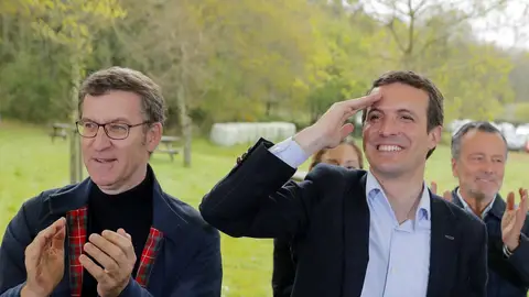 Alberto Núñez Feijóo y Pablo Casado Alberto Núñez Feijóo y Pablo Casado