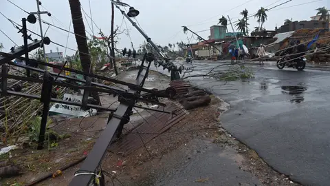 El ciclón Fani a su paso por la India El ciclón Fani a su paso por la India