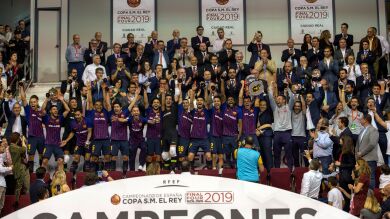 El Barcelona, campeón de la Copa del Rey de fútbol sala tras ganar al Jaén