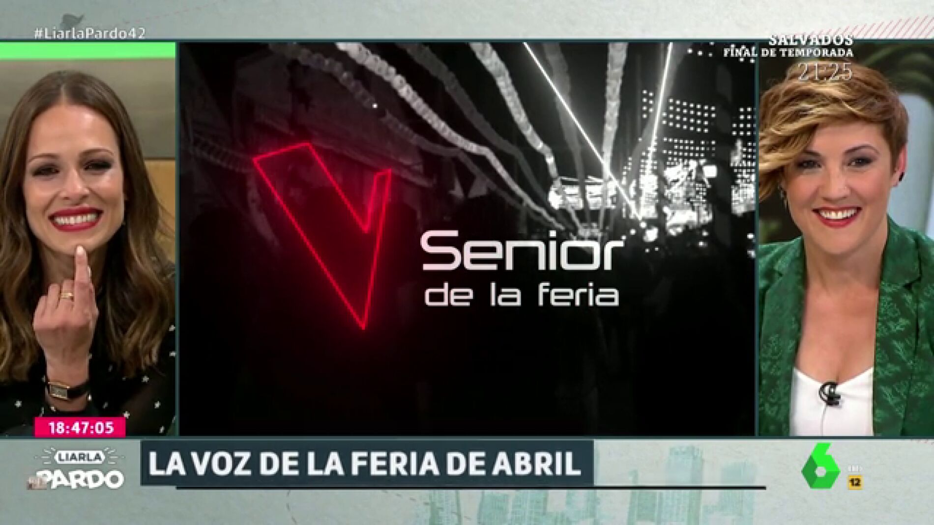 'Liarla Pardo' sorprende a Eva Gonz&aacute;lez buscando a 'La Voz Senior' de la Feria de Abril 