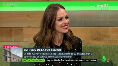 Eva González, emocionada al recordar la motivación de los talent de 'La Voz Senior' 