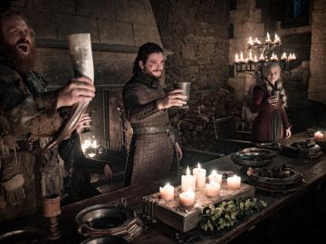 Tormund, Jon y Daenerys en 'Juego de Tronos'
