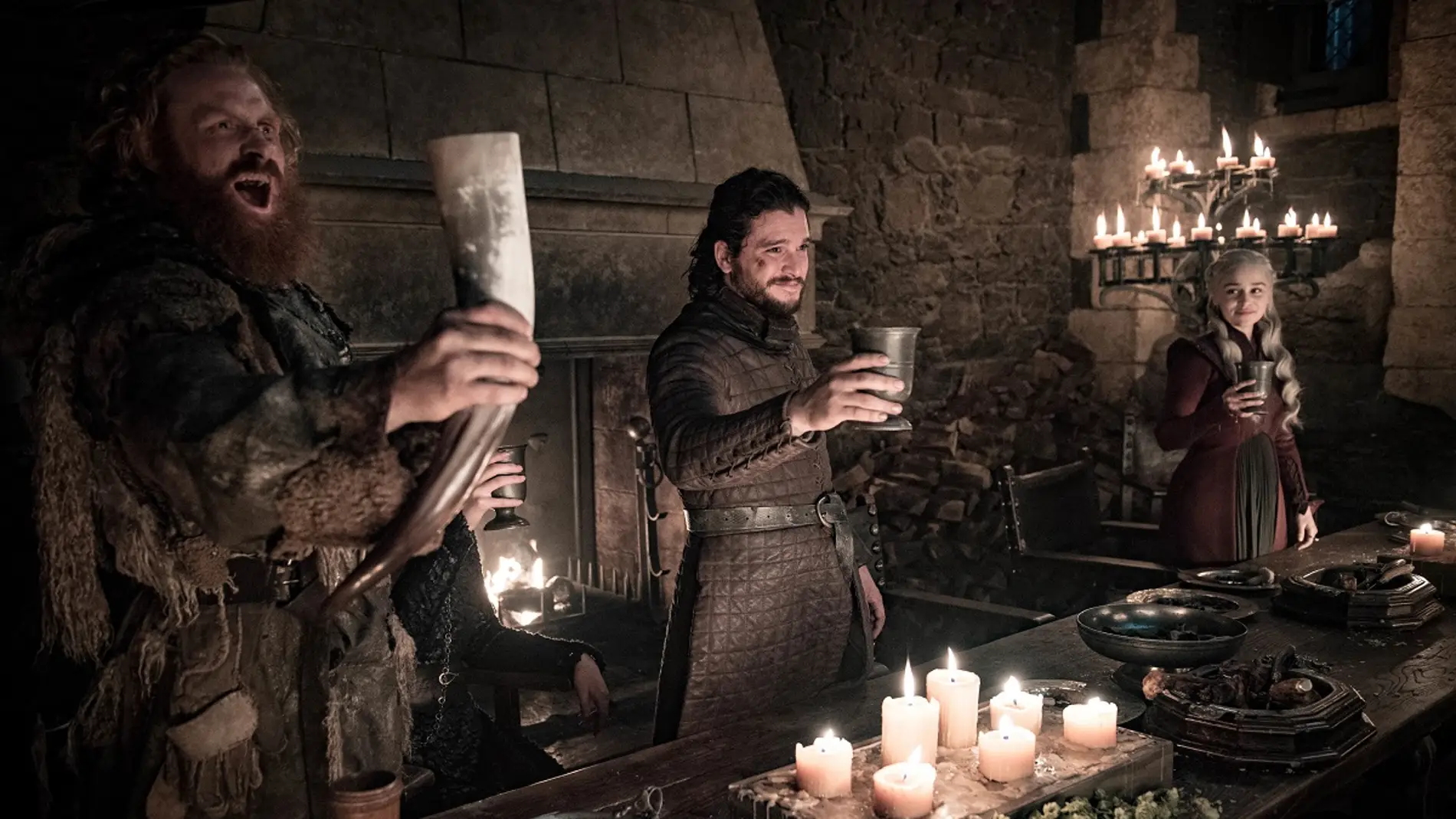 Tormund, Jon y Daenerys en 'Juego de Tronos'