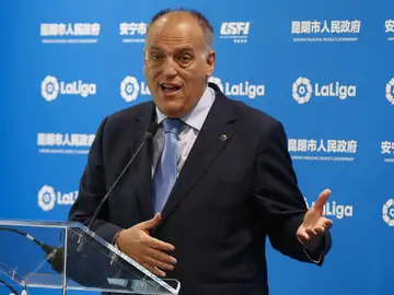 Javier Tebas en un evento de LaLiga Javier Tebas en un evento de LaLiga