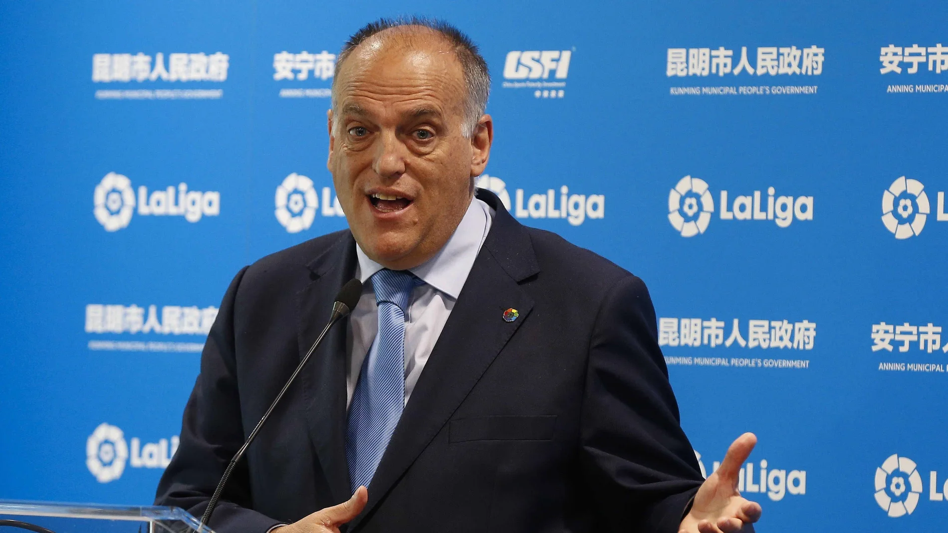 Javier Tebas en un evento de LaLiga Javier Tebas en un evento de LaLiga