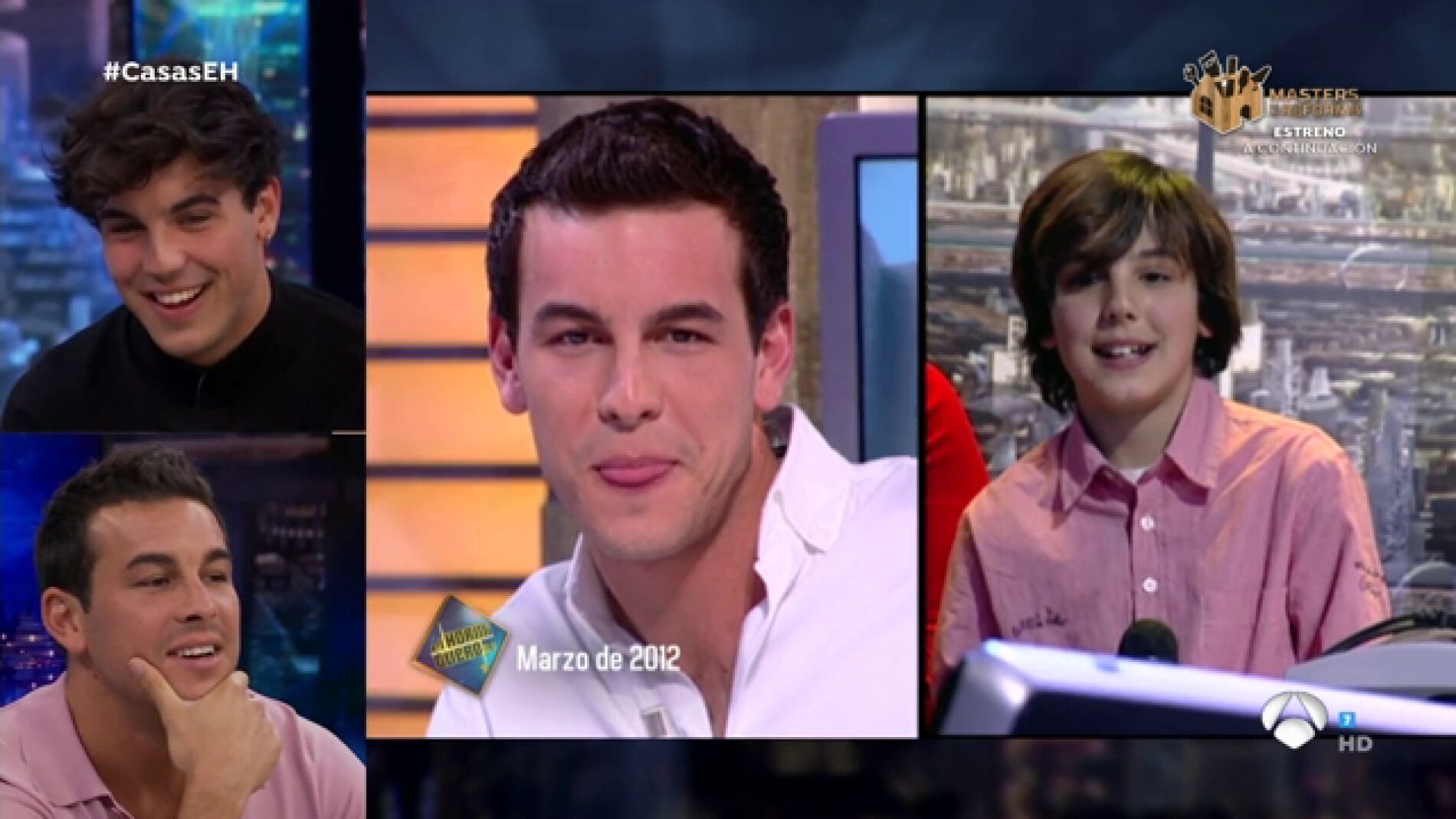 El vacile de Mario Casas y Pablo Motos por la aparici&oacute;n de un peque&ntilde;o &Oacute;scar Casas en 'El Hormiguero' 