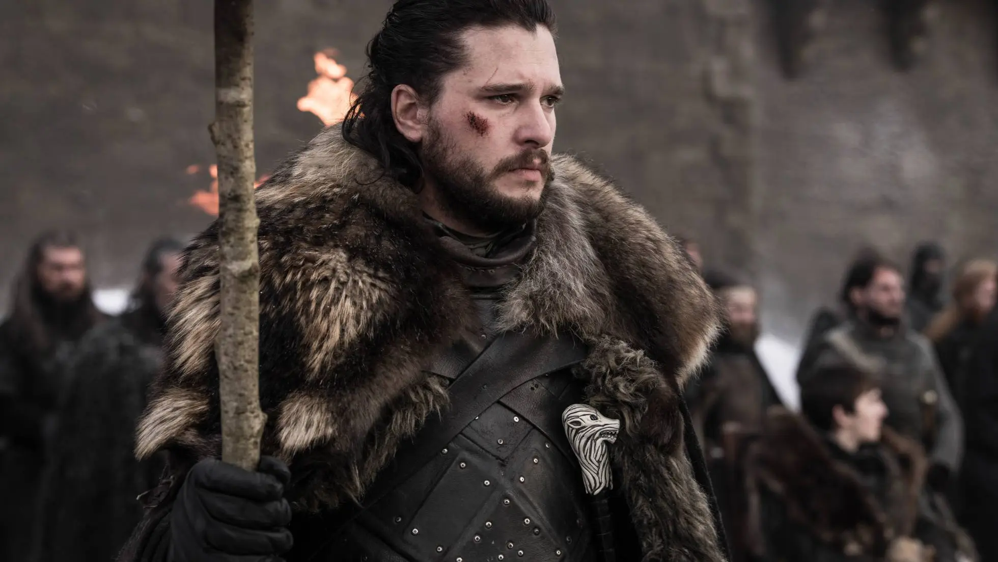Jon Snow en el último capítulo de 'Juego de Tronos' Jon Snow en el último capítulo de 'Juego de Tronos'