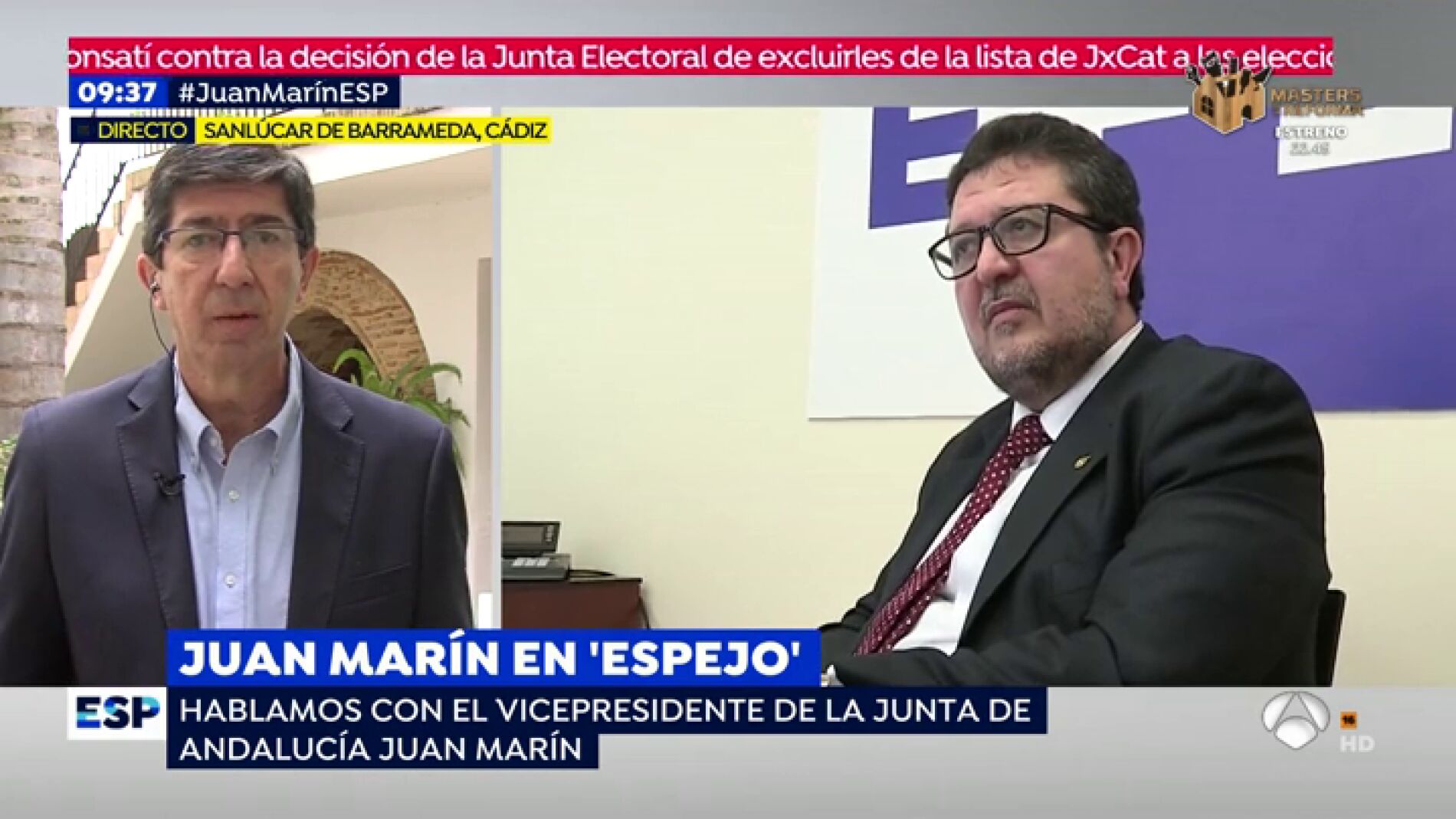 Juan Mar&iacute;n en 'Espejo P&uacute;blico'