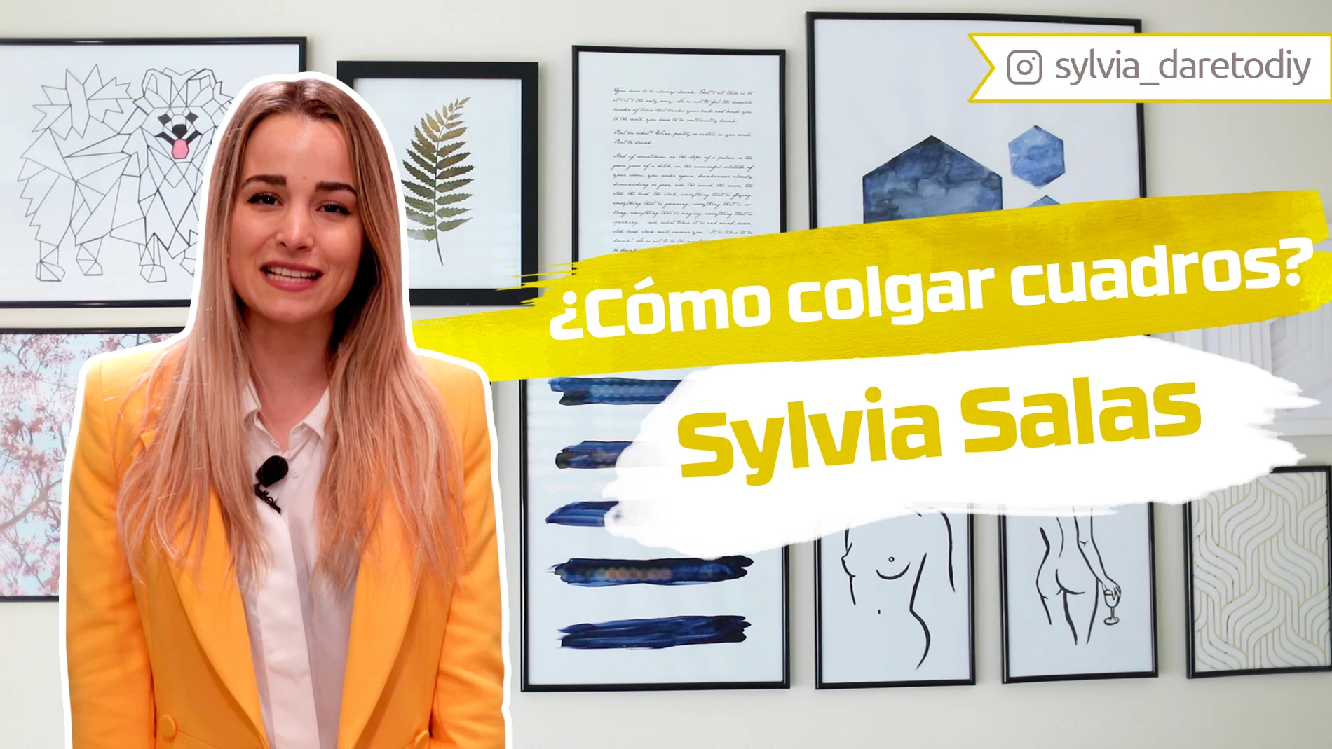 Sylvia Salas nos enseña cómo crear una composición de cuadros 