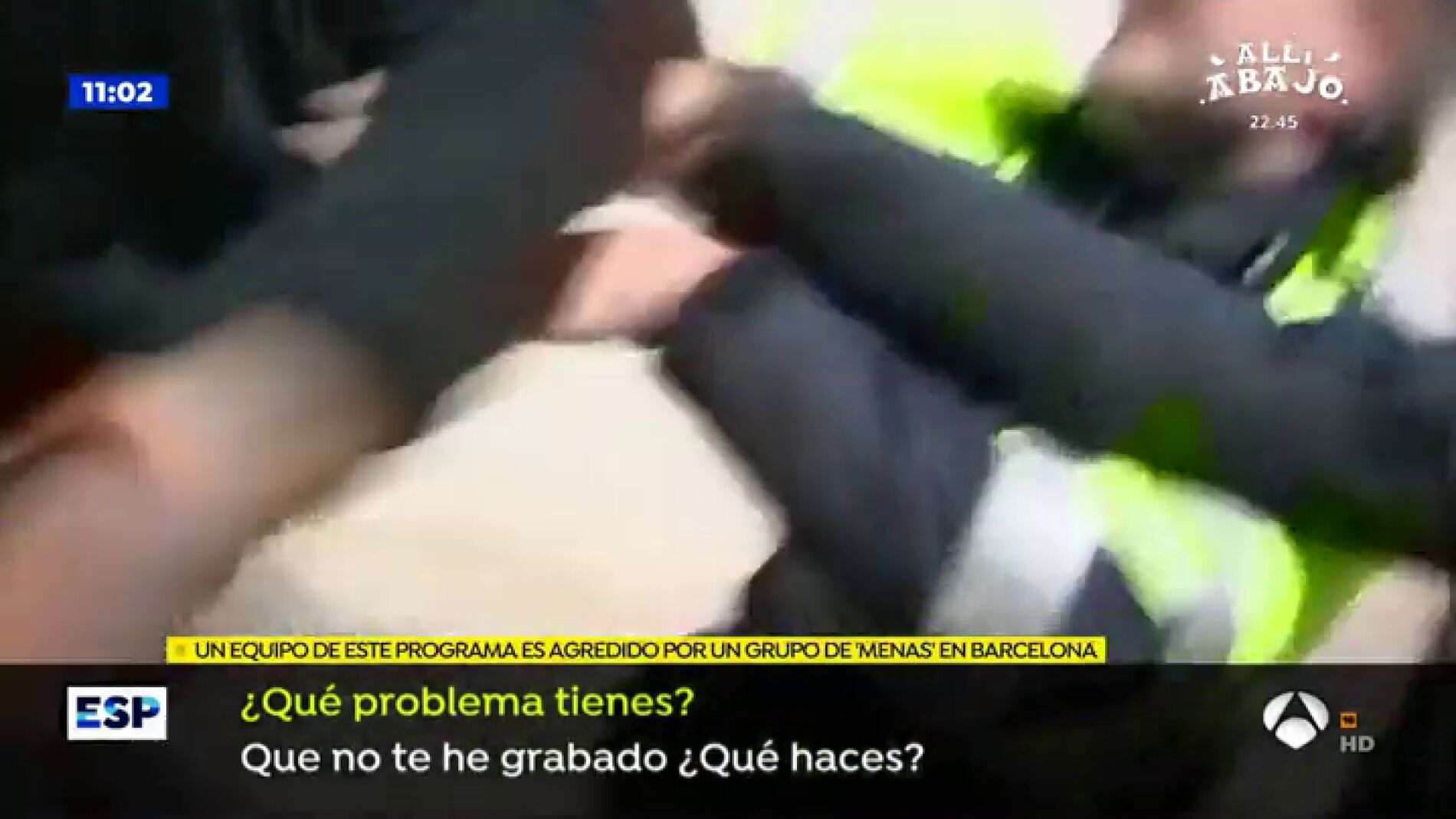 Agresi&oacute;n de un grupo de menas