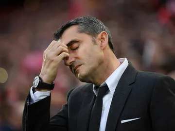 Ernesto Valverde lamenta la derrota del Barcelona Ernesto Valverde lamenta la derrota del Barcelona