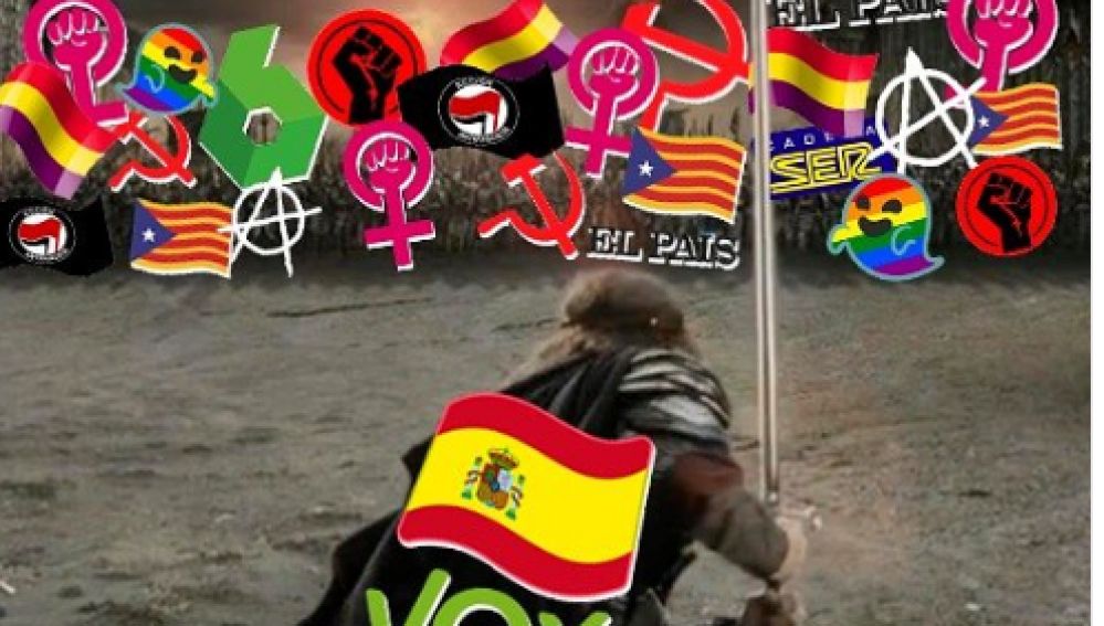 Imagen del cartel de Vox