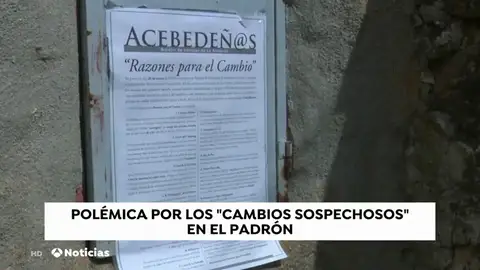 Los vecinos de la Acebeda han denunciado a la Junta Electoral cambios sospechosos en el padrón Los vecinos de la Acebeda han denunciado a la Junta Electoral cambios sospechosos en el padrón