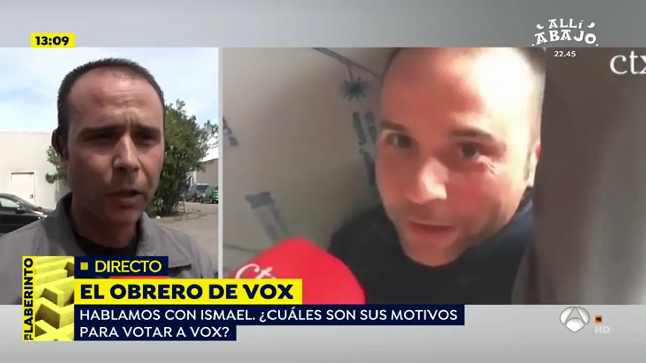 Ismael, el 'votante viral' de Vox: "¿Por qué los obreros no podemos ser de derechas?"