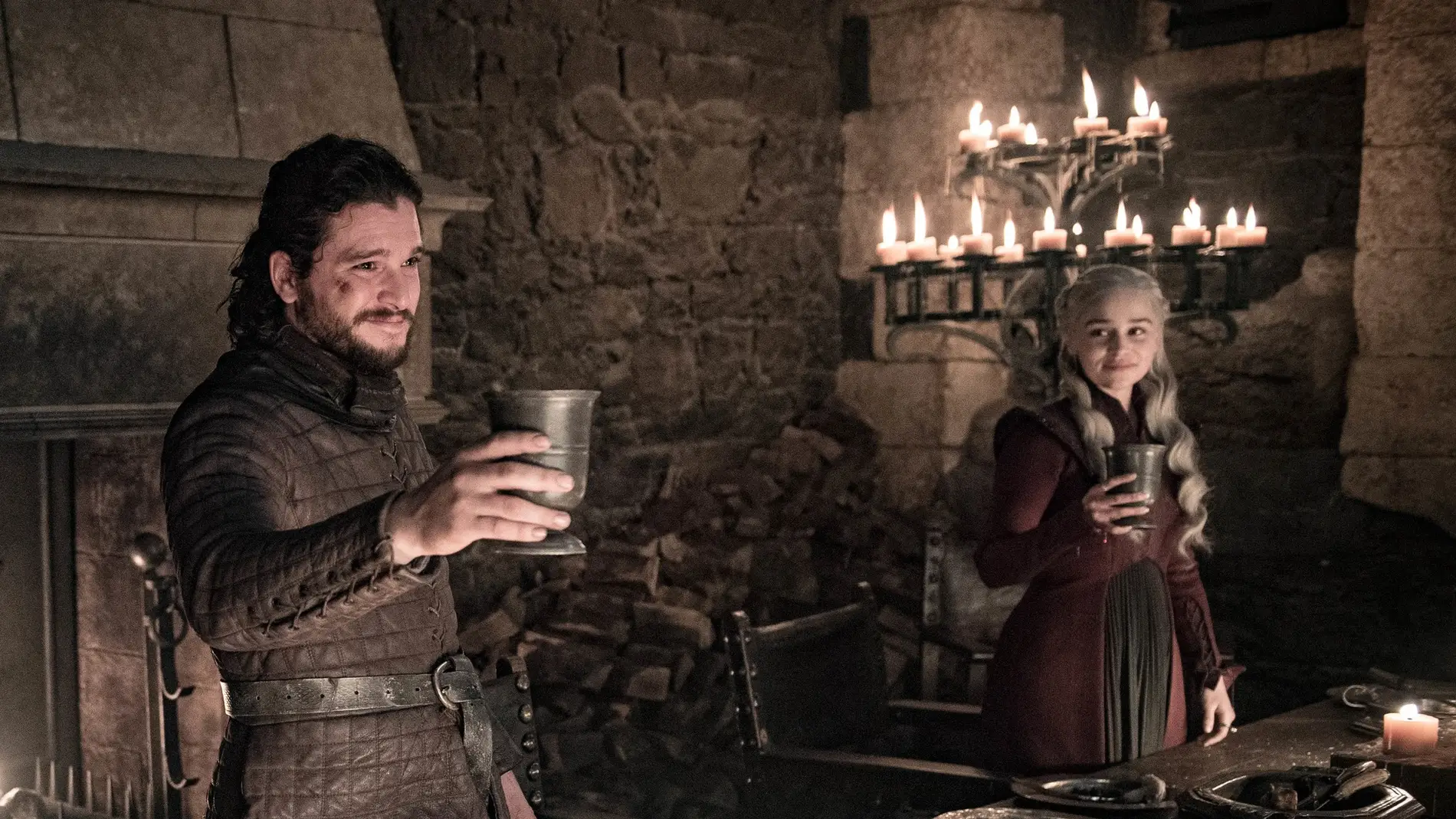 Jon Snow y Daenerys en 'Juego de Tronos'