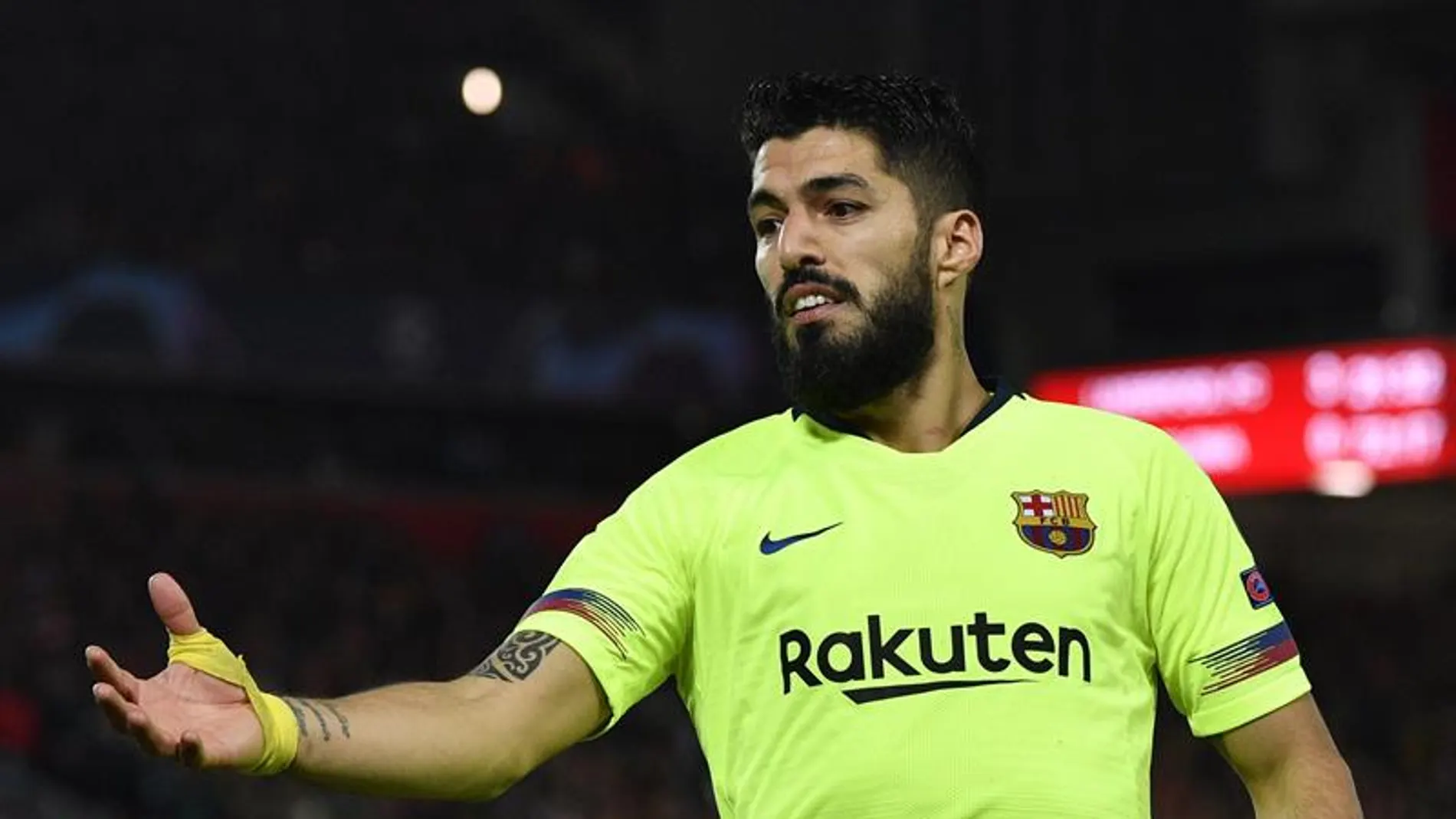 El delantero del Barcelona, Luis Suárez. El delantero del Barcelona, Luis Suárez.