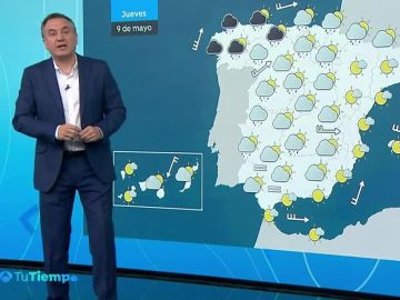 Cielos nubosos, lluvia y fuerte viento en la mitad norte peninsular