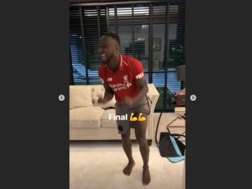 Keita celebró la victoria en su casa