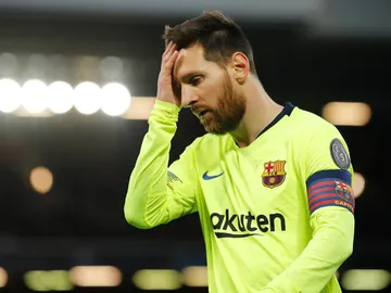 Leo Messi, durante el partido contra el Liverpool Leo Messi, durante el partido contra el Liverpool