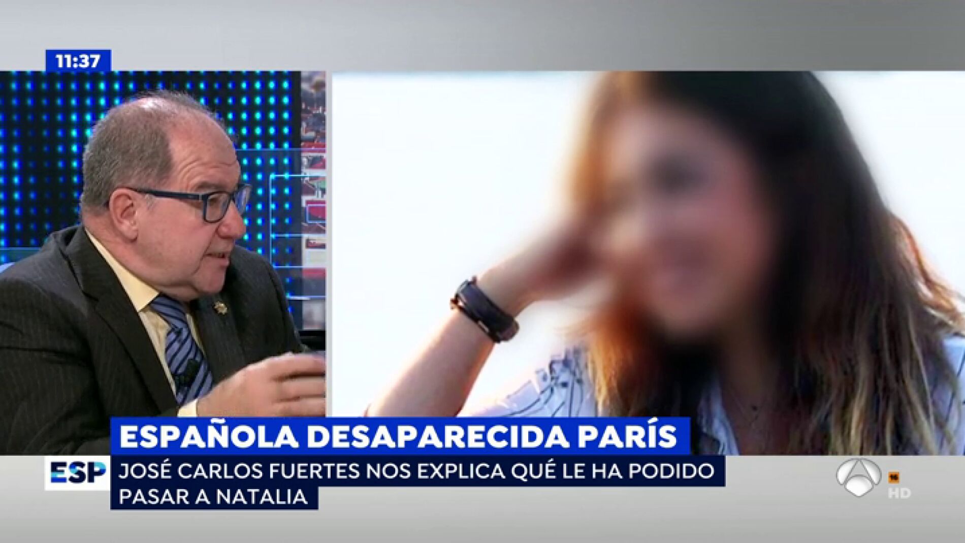 Natalia S&aacute;nchez desaparecida en Par&iacute;s