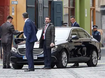 Sánchez, a su salida de la cumbre europea informal de Sibiu Sánchez, a su salida de la cumbre europea informal de Sibiu