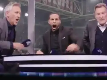 Así festejaron Lineker y Ferdinand el triunfo del Tottenham Así festejaron Lineker y Ferdinand el triunfo del Tottenham