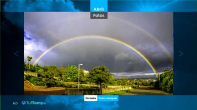 La foto ganadora del mes de abril ha sido: Arco Iris en Córdoba por Pedro Mengual